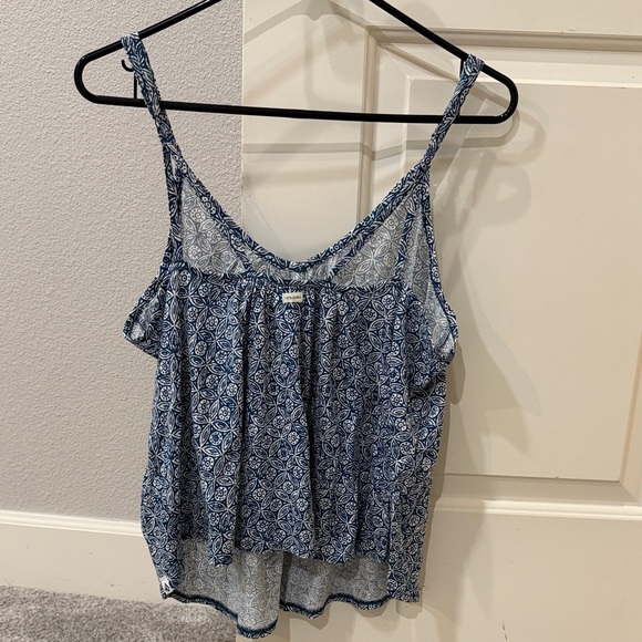 Volcom Blue Patterned Women's Top - Picture 2 of 4